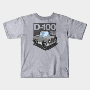 D100 - 1976 White Base (Silver Cloud Iridescent) Kids T-Shirt